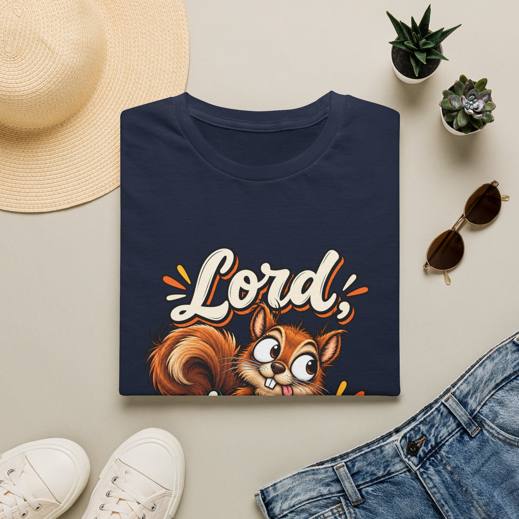 Lord Keep Me Focused Squirrel T-Shirt | Christian Faith Tee